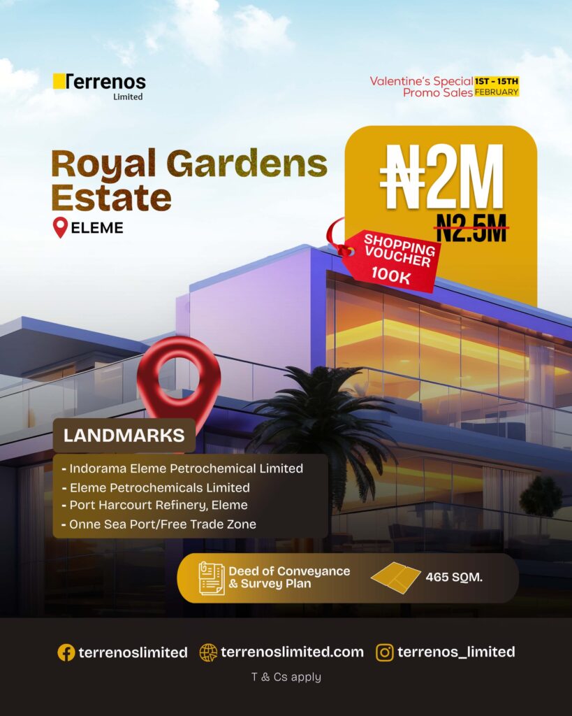 Affordable property in Port Harcourt - Register Agent